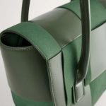 Make it simple but significant with suede unique bag in green color 2