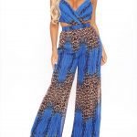 Class and dress in style with unique jumpsuit in royal and combo color 1