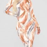 Sharm elegance style and class with midi dress in nude color 2