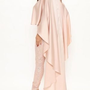 Class and presence with glitter jumpsuit in rose gold 3