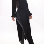 Give it real tunic sweater in cognacblack color 4
