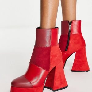 Boots in red mix colour 1