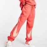 Nike joggers set in lobster color 2