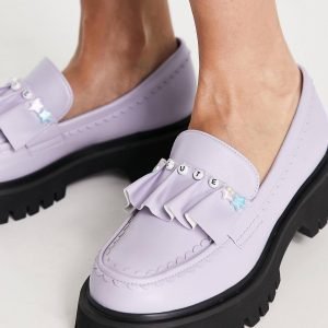 Purple super stylish loafers 1