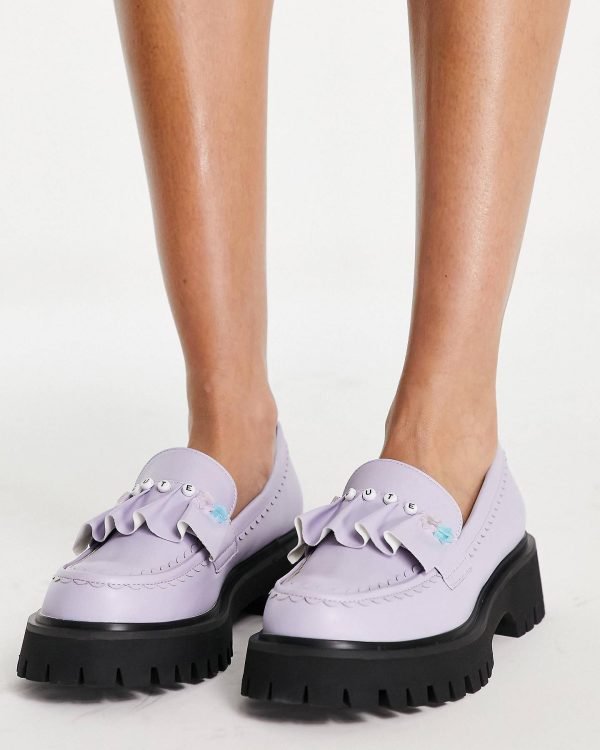 Purple super stylish loafers 2