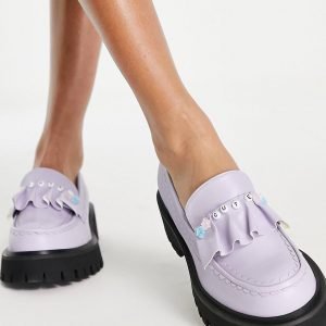 Purple super stylish loafers 3