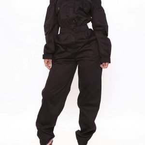 Super stylish black colour jumpsuit 1