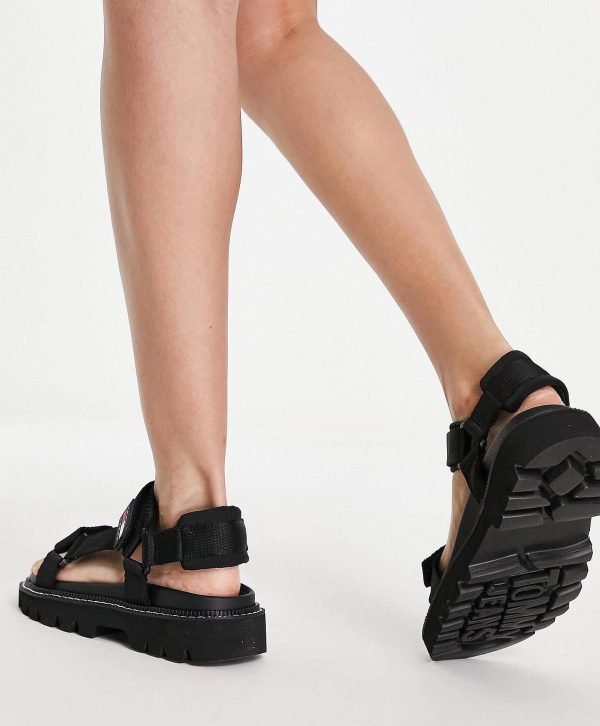 Tommy Jeans sandals in black colour 4