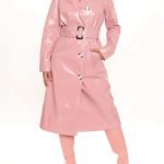 elegant dhe comfy in rose leather coat 1