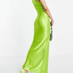 Unique maxi dress in green colour 1