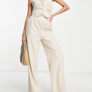 Class in stone color jumpsuit 1