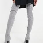 Love at first scroll knee boots in silver 3