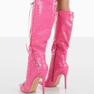 Super stylish pink boots 4