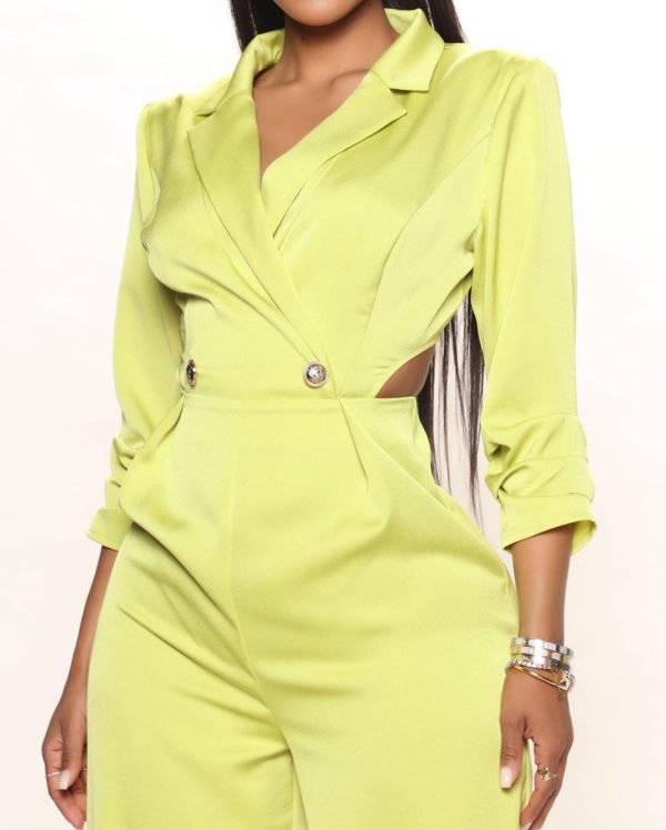 Super stylish chartreuse jumpsuit 5