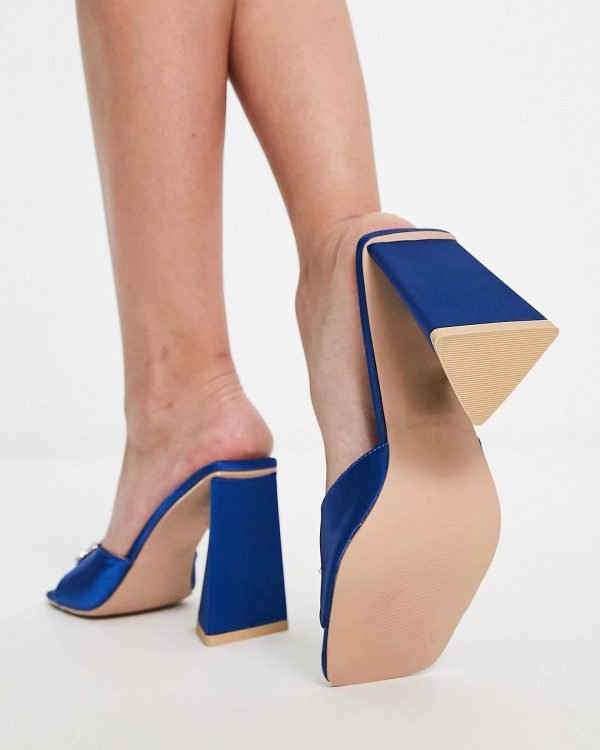High block heel and diamante detail 4